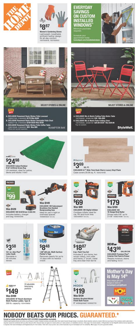 home depot spring sale 2024 dates|home depot spring sales 2023.